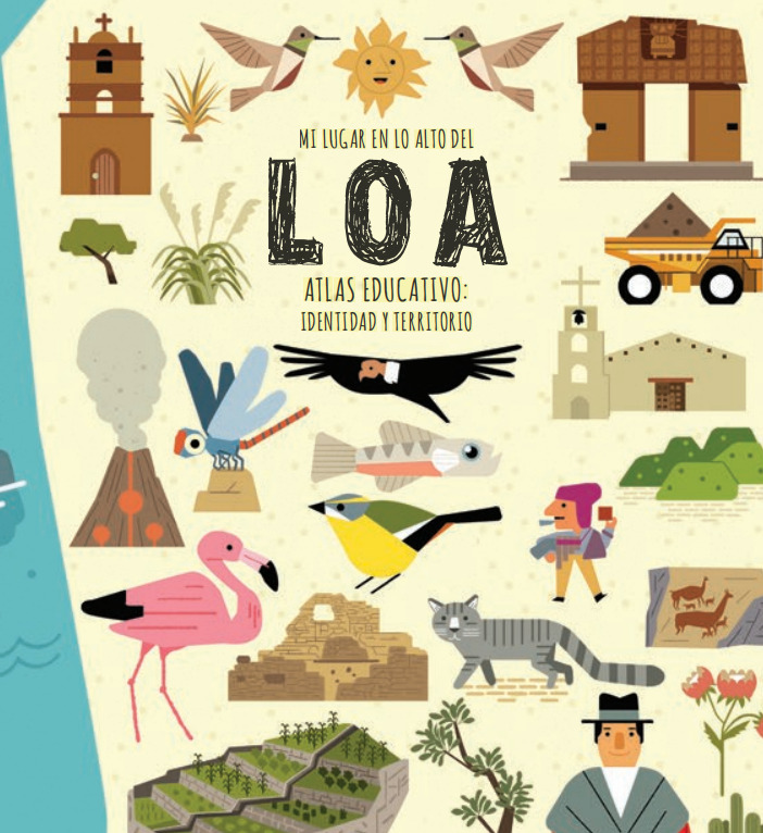 portada libro Mi lugar en lo alto del Loa: atlas educativo : identidad y territorio